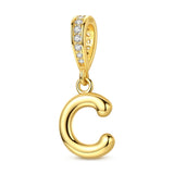 Gold Letter C Charm
