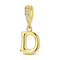 Gold Letter D Charm