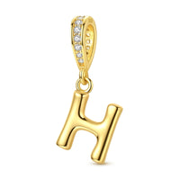 Gold Letter H Charm
