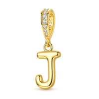 Gold Letter J Charm