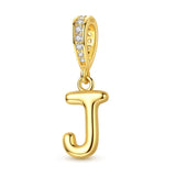 Gold Letter J Charm