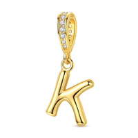 Gold Letter K Charm