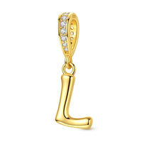 Gold Letter L Charm