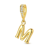 Gold Letter M Charm