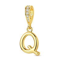 Gold Letter Q Charm