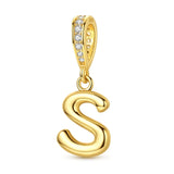 Gold Letter S Charm