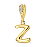 Gold Letter Z Charm