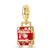 Gold Luggage Charm