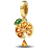 Gold Orange Charm