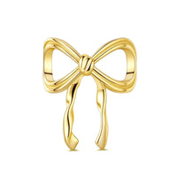 Gold Ribbon Charm