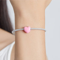 Pink Heart Bead