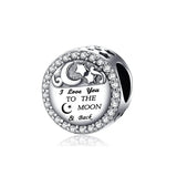 I Love You to the Moon and Back Charm