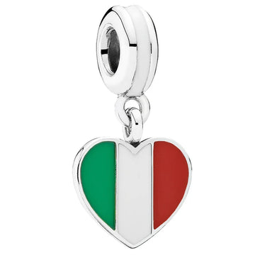 Italy Heart Charm