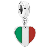 Italy Heart Charm