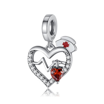 Nurse Heart Charm