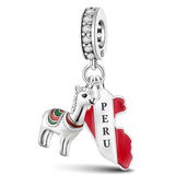 Peruvian Flag Charm
