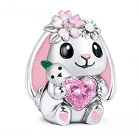 Pink Bunny Charm