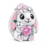 Pink Bunny Charm