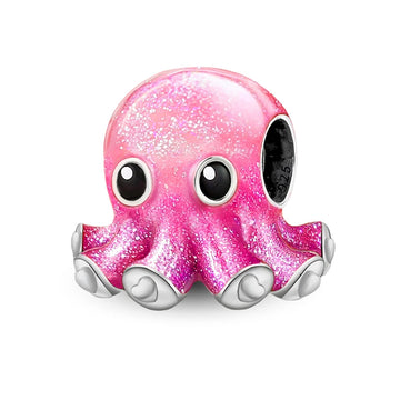 Pink Octopus Charm