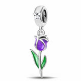 Purple Tulip Charm