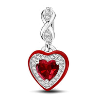 Red Dangle Heart Charm
