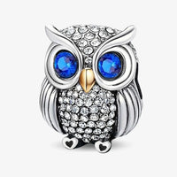 Blue Eyed Owl Charm