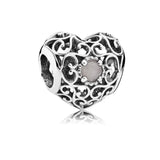 Birthstone Heart Charm – June birthstone