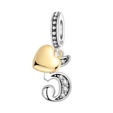 Wedding Anniversary Charm – 5th, 925 sterling silver, fits Pandora bracelets