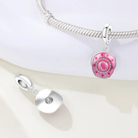Pink Cowboy Hat Charm detail view