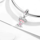 Rosé Glass Charm