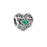 Birthstone Heart Charm – May birthstone