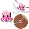Pink Octopus Charm