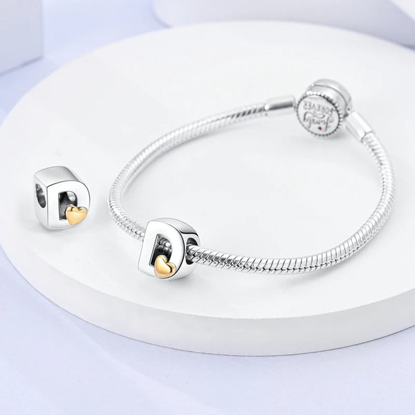 Gold Letter D Pandora