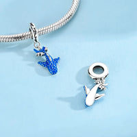 Whale Shark Charm in 925 sterling silver, fits Pandora bracelets – view 2