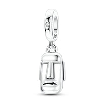 Moai Easter Island Charm in 925 sterling silver, fits Pandora bracelets