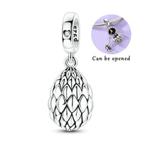 Dragon Egg Charm in 925 sterling silver, fits Pandora bracelets