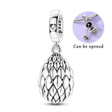 Dragon Egg Charm in 925 sterling silver, fits Pandora bracelets