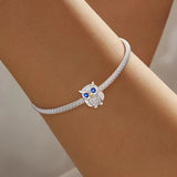 Blue Eyed Owl Charm