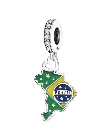 Brazil Flag Charm