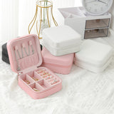 Travel Jewelry Box – Compact, Elegant & Functional (Available in Black, Pink, or White)