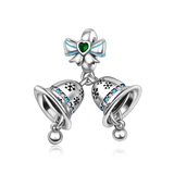 Christmas Bells Charm in 925 sterling silver, fits Pandora bracelets