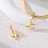 Gold Letter X Charm