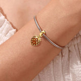 Gold Strawberry Charm