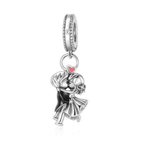Ballroom Dance Charm fits Pandora bracelets, 925 sterling silver