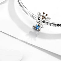 Silver Giraffe Charm