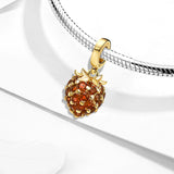 Gold Strawberry Charm
