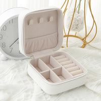 Travel Jewelry Box – Compact, Elegant & Functional (Available in Black, Pink, or White)