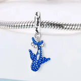 Whale Shark Charm in 925 sterling silver, fits Pandora bracelets