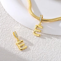 Gold Letter E Charm