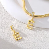 Gold Letter E Charm